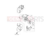 YAMAHA YXR 660 Rhino YXR660F YXR66FAV RHINO 660 5UGA 2006 FRONT BRAKE CALIPER