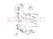 YAMAHA YFM 350 Raptor YFM350 YFM350RV 5YTC 2006 STEERING HANDLE & CABLE