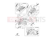YAMAHA YFM 350 Raptor YFM350 YFM350RV 5YTC 2006 EMBLEM & LABEL 1
