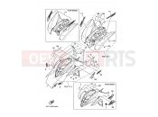 YAMAHA YFM 350 Raptor YFM350 YFM350RV 5YTC 2006 EMBLEM & LABEL 2