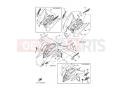 YAMAHA YFM 350 Raptor YFM350 YFM350RV 5YTC 2006 EMBLEM & LABEL 3