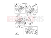 YAMAHA YFM 350 Raptor YFM350 YFM350RV 5YTC 2006 EMBLEM & LABEL 4