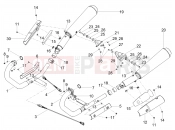 MOTOGUZZI V7 III Carbon 750 Exhaust pipe