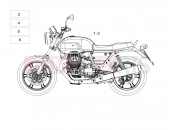 MOTOGUZZI V7 III Milano 750 ABS (USA) Decal