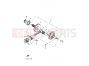 YAMAHA YFM 50 YFM50 YFM50RV 5YF9 2006 CRANKSHAFT & PISTON