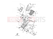 YAMAHA YFM 50 YFM50 YFM50RV 5YF9 2006 FRONT FENDER