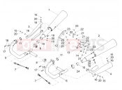 MOTOGUZZI V9 Bobber Sport 850 ABS Exhaust pipe