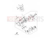 YAMAHA YXR 660 Rhino YXR660F YXR66FAV RHINO 5UGH 2006 REAR BRAKE CALIPER