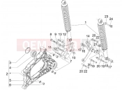 PIAGGIO MP3 125 ie 2008-2011 (EMEA) Rear suspension - Shock absorber/s