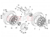 PIAGGIO MP3 125 ie 2008-2011 (EMEA) Front wheel