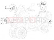PIAGGIO MP3 125 ie 2008-2011 (EMEA) kezelőszervek - akkumulátor