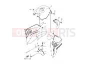 YAMAHA YFM 660 Grizzly YFM660FWA YFM66FAV GRIZZLY 2C6G 2006 SIDE COVER