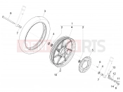 PIAGGIO Liberty 50 iGet 4T 3V (RP8CA11) Front wheel