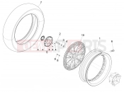 vespa 946 150 4T 3V ABS Front wheel