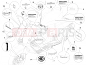 vespa 946 150 4T 3V ABS Plates - Emblems