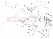 vespa 946 150 4T 3V ABS Rear cover - Splash guard