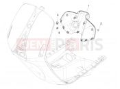 vespa 946 150 4T 3V ABS Front glove-box - Knee-guard panel