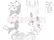 vespa GTV 300 / GTV 300 Touring 4V ie (USA) Rear suspension - Shock absorber/s