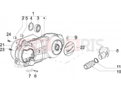 vespa LX 125 Touring ie Crankcase cover - Crankcase cooling