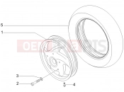 vespa LX 125 Touring ie Front wheel