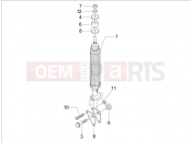 vespa LX 125 Touring ie Rear suspension - Shock absorber/s