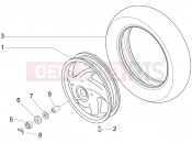 vespa LX 125 Touring ie Rear wheel
