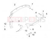 vespa LX 125 Touring ie Side cover - Spoiler