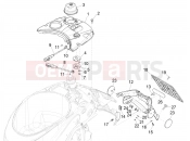 vespa Elettrica (BE, DE, EU, FR, GB, IT) Rear cover - Splash guard