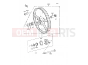 KAWASAKI AR50 (AR50-C7) Front Hub