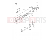 KAWASAKI 1989 Gear Change Drum/Shift Fork(s)