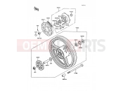 KAWASAKI 1989 Rear Hub