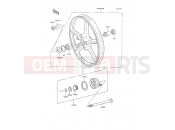 KAWASAKI AR80 (AR80-C8) Front Hub