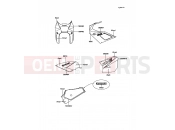 KAWASAKI 1990 Decal(Red/Gray)