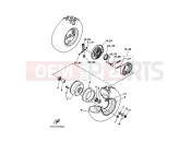 YAMAHA YFM 80 Grizzly YFM80G YFM80GT GRIZZLY 2D31 2005 FRONT WHEEL