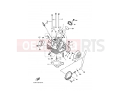 YAMAHA YFM 350 Bruin YFM350FWA YFM35FAT BRUIN 4WD 5UH8 2005 CYLINDER HEAD