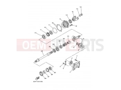 YAMAHA YFM 350 Bruin YFM350FWA YFM35FAT BRUIN 4WD 5UH8 2005 MIDDLE DRIVE GEAR