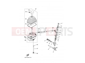 YAMAHA YFM 350 Bruin YFM350FWA YFM35FAT BRUIN 4WD 5UH8 2005 SHIFT SHAFT