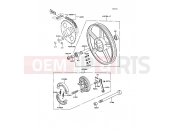 KAWASAKI AR50 (AR50-C9) Rear Hub