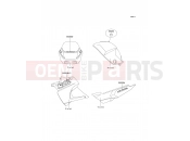 KAWASAKI 1991 Decals(Violet)