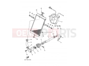YAMAHA YFM 660 R Raptor YFM660R YFM660RT 5LPV 2005 RADIATOR & HOSE