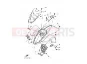 YAMAHA YFM 660 R Raptor YFM660R YFM660RT 5LPV 2005 FRONT FENDER