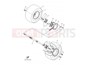 YAMAHA YFM 660 R Raptor YFM660R YFM660RT 5LPV 2005 REAR WHEEL