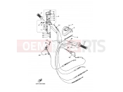 YAMAHA YFM 660 R Raptor YFM660R YFM660RT 5LPV 2005 STEERING HANDLE & CABLE