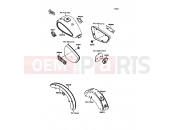 KAWASAKI 1992 Decal(Red/Red)