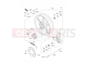 KAWASAKI 1992 Rear Hub(-ZR550B-024010)