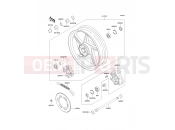 KAWASAKI 1992 Rear Hub(ZR550B-024011-)
