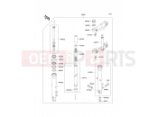 KAWASAKI 1992 Front Fork(-ZR550B-024010)
