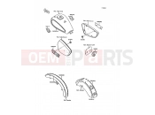 KAWASAKI 1994 Decals(Green/Blue)