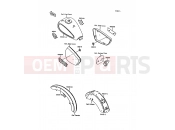 KAWASAKI 1994 Decals(Red/Gray)