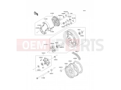 KAWASAKI 1996 Rear Wheel/Chain